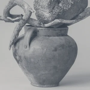 Handcrafted clay jar symbolizing biblical vessels and spiritual growth, representing the fragility and strength of faith.